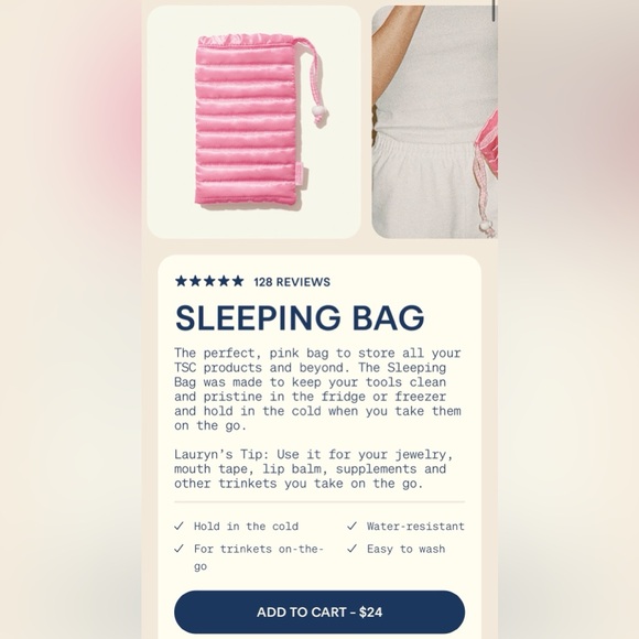 The Skinny Confidential Ice Roller + Sleeping Bag - Picture 4 of 4